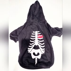 Brand new Dog Skeleton Hoodie (Size M) Glow In The Dark + Spider Toy